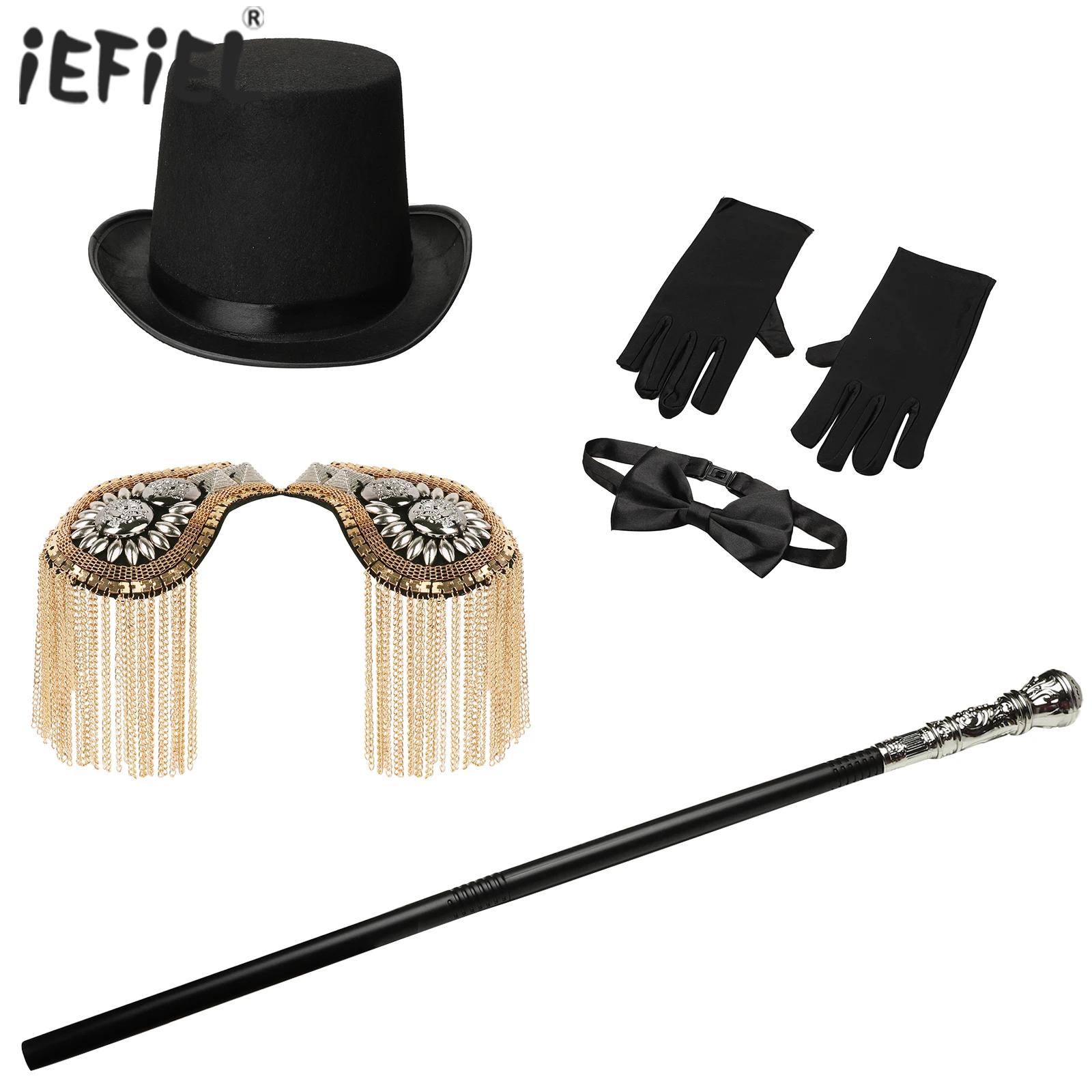 Formal Wear Gloves Men - Adulte cirque Ringmaster Costume Cosplay haut-de-forme