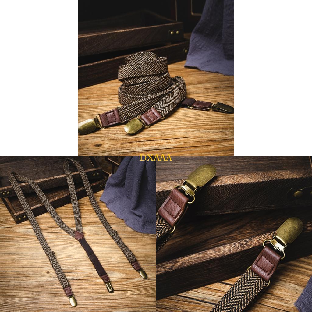 Suspender Clip Formal - DXAA bretelles jacquard élastiques pour hommes