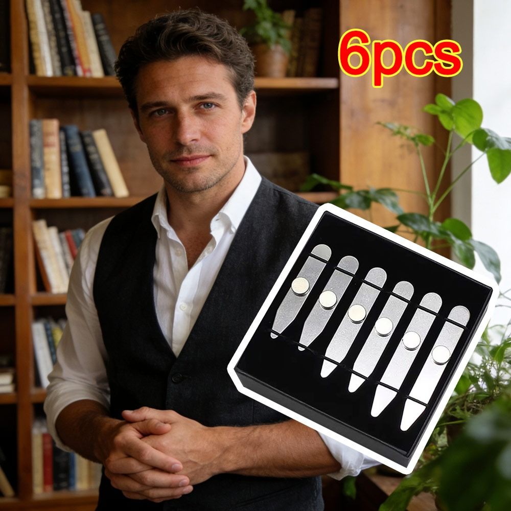 Collar Stay Metal - 6 pièces de supports de col
