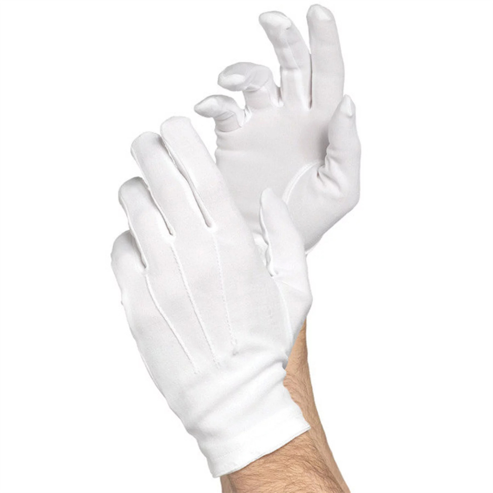 Formal Wear Gloves Men - Gants Formels Blancs d'Inspection de Bijoux