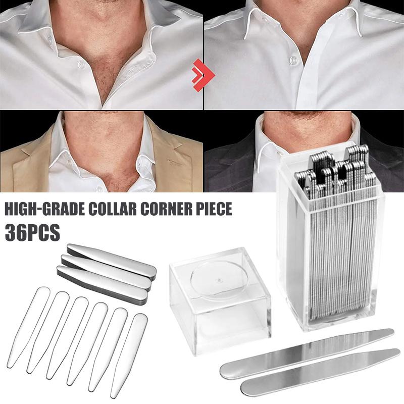 Collar Stay Metal - 36 pièces de bretelles de col