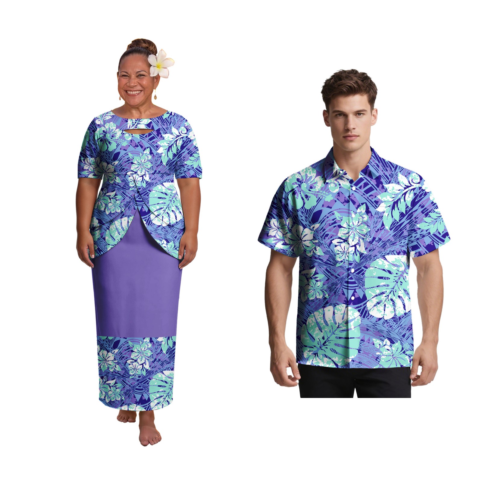 Men'S Hawaiian Formal Wear - Tenues de couple élégantes pour femmes
