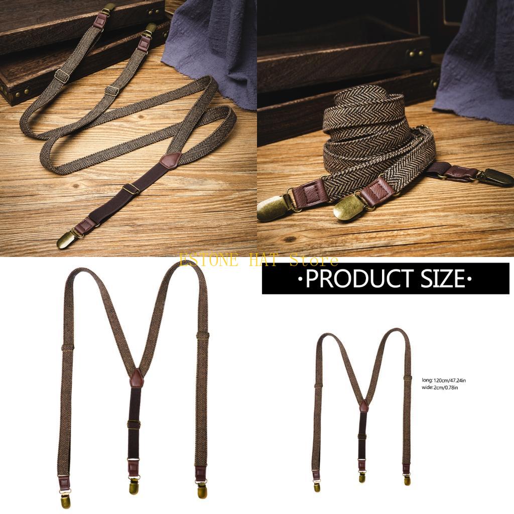 Suspender Clip Formal - 49MF – bretelles élastiques pour hommes,