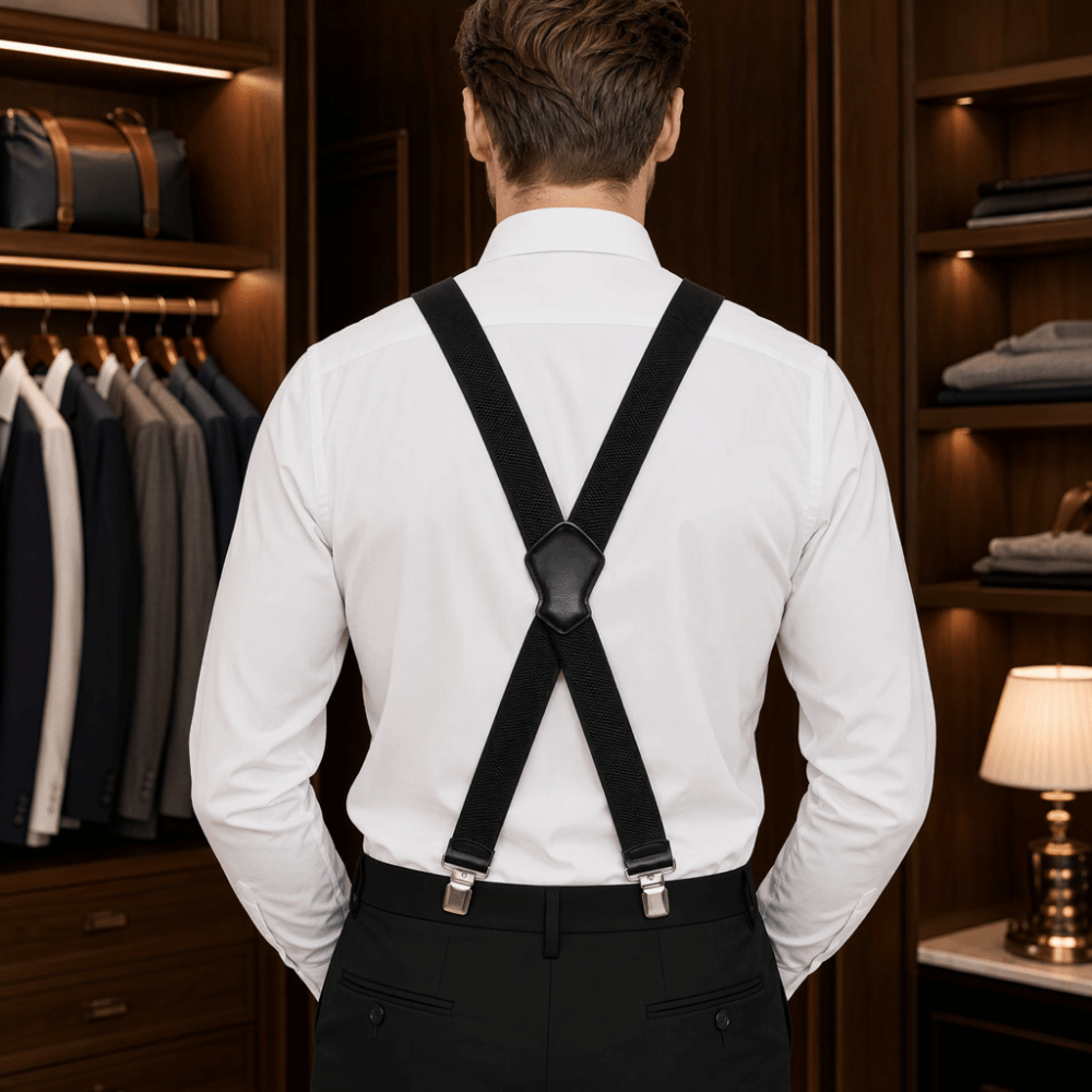 Suspender Clip Formal - Bretelles de mode élastiques robustes en