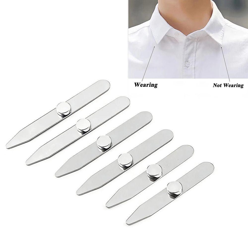 Collar Stay Metal - 6 pièces Nouveaux épingles de col