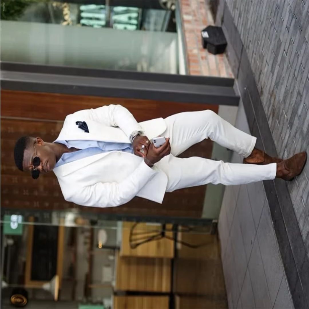 Men'S Formal Wear Not Suit - Costume de cérémonie blanc pour homme,
