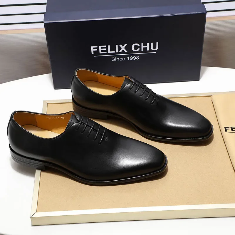 Men Formal Wear Brands - Chaussures Oxford en cuir véritable pour