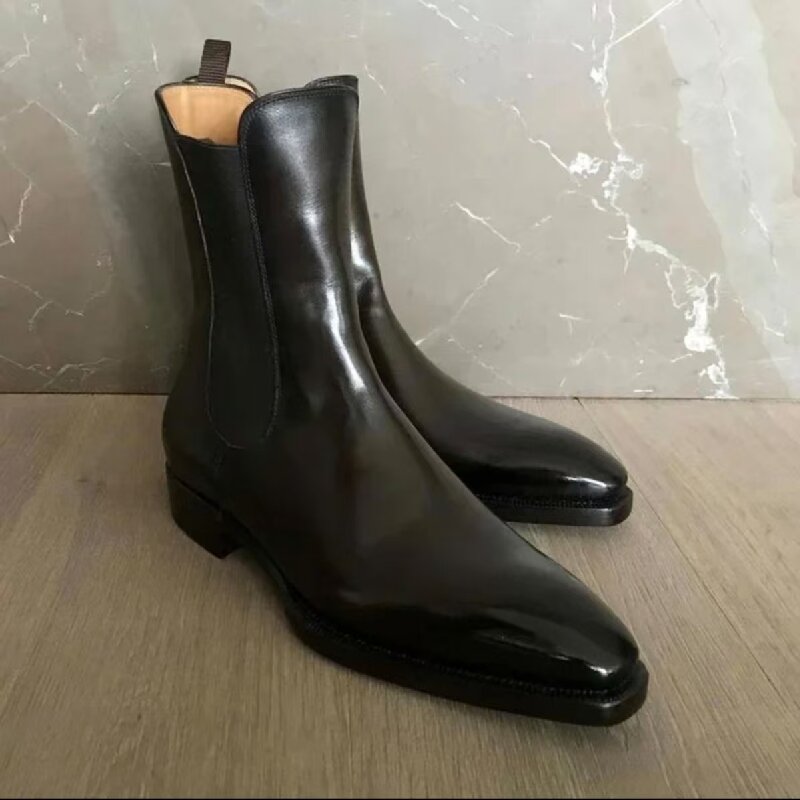 Hommes mode Chelsea bottes noi - Men Formal Wear Brands avis et prix