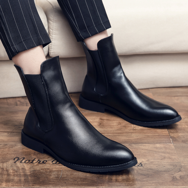 Hommes mode Chelsea bottes noi - Men Formal Wear Brands avis et prix