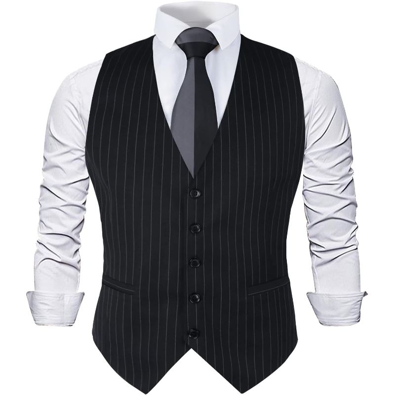 Gilet de costume à rayures pou - Men'S Formal Wear Waistcoat avis et prix
