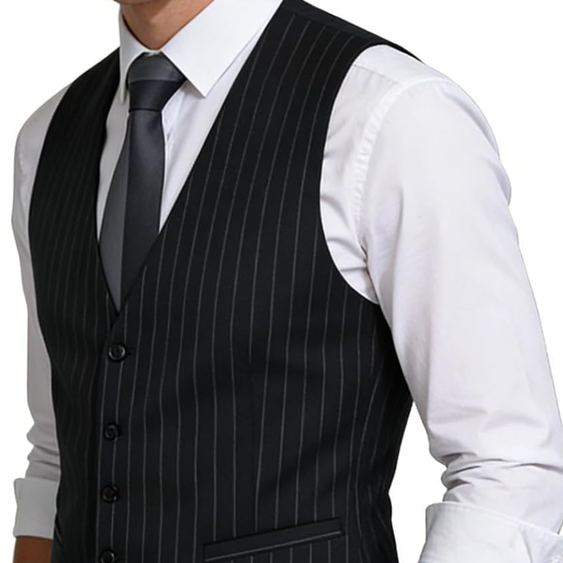 Gilet de costume à rayures pou - Men'S Formal Wear Waistcoat avis et prix