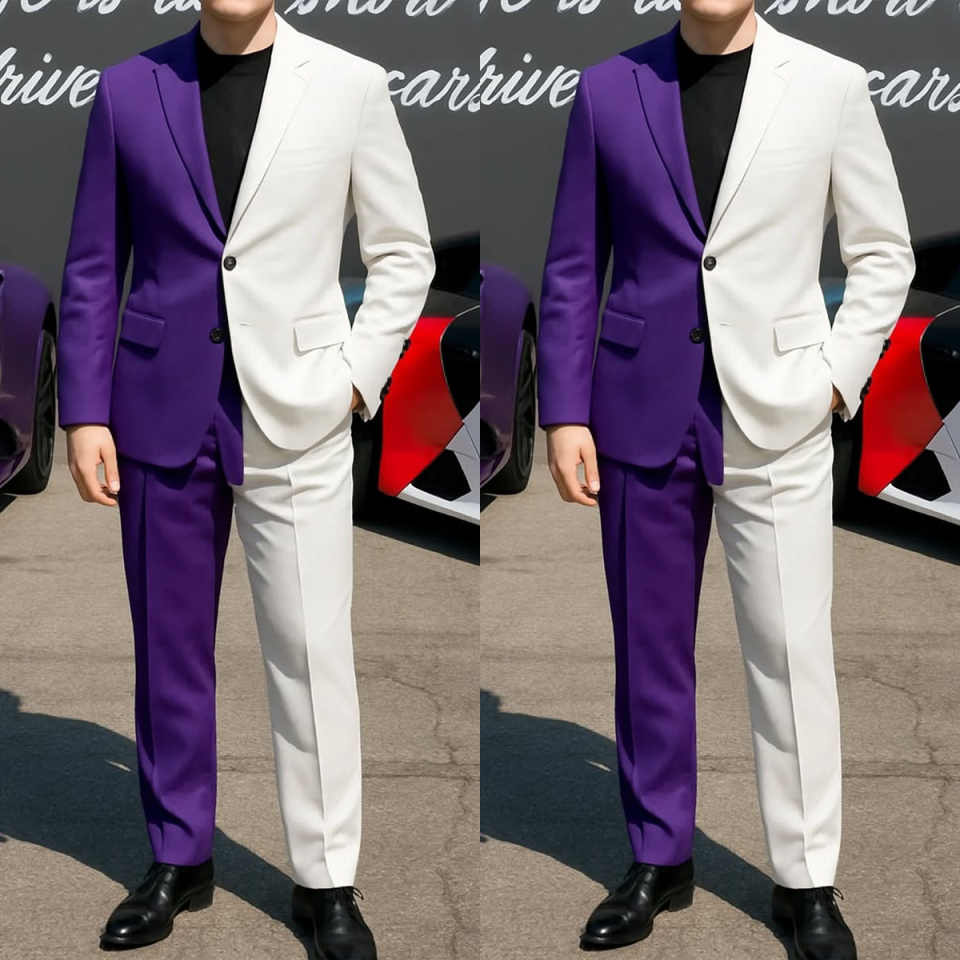 Tuxedos formel pour hommes d'a - Men Formal Wear Purple avis et prix