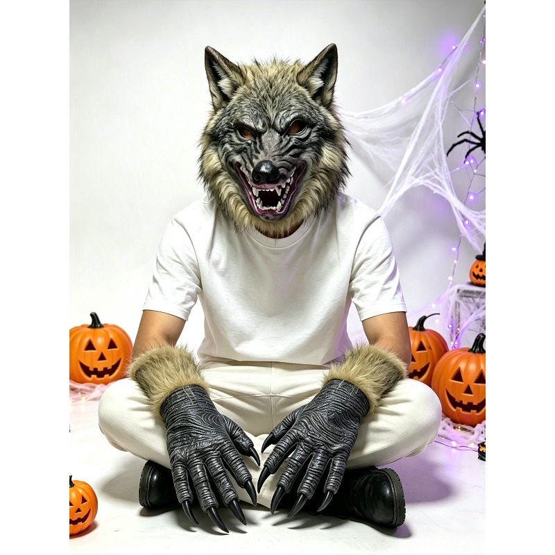Ensemble masque et gants tête  - Formal Wear Gloves Men avis et prix