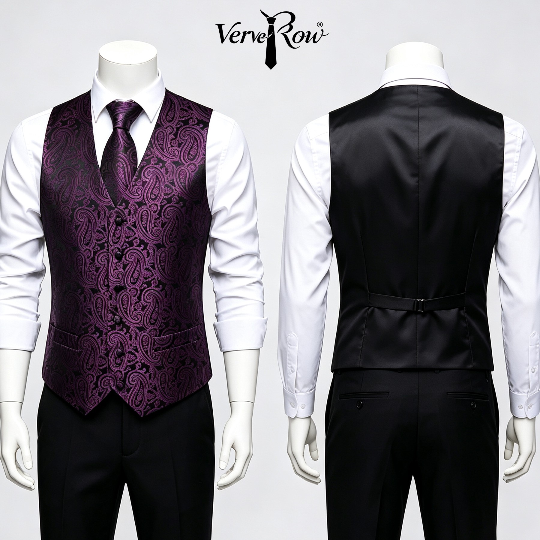Cravate violette pour homme, m - Men Formal Wear Purple avis et prix