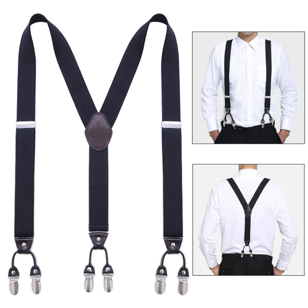 Bretelles Vintage pour hommes, - Suspender Clip Formal avis et prix