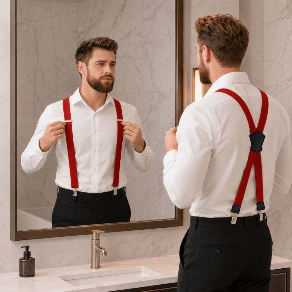 Bretelles élastiques robustes  - Suspender Clip Formal avis et prix