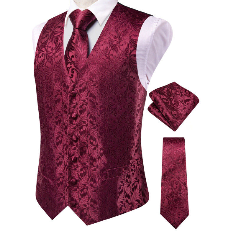 Veste de costume jacquard flor - Men'S Formal Wear Waistcoat avis et prix