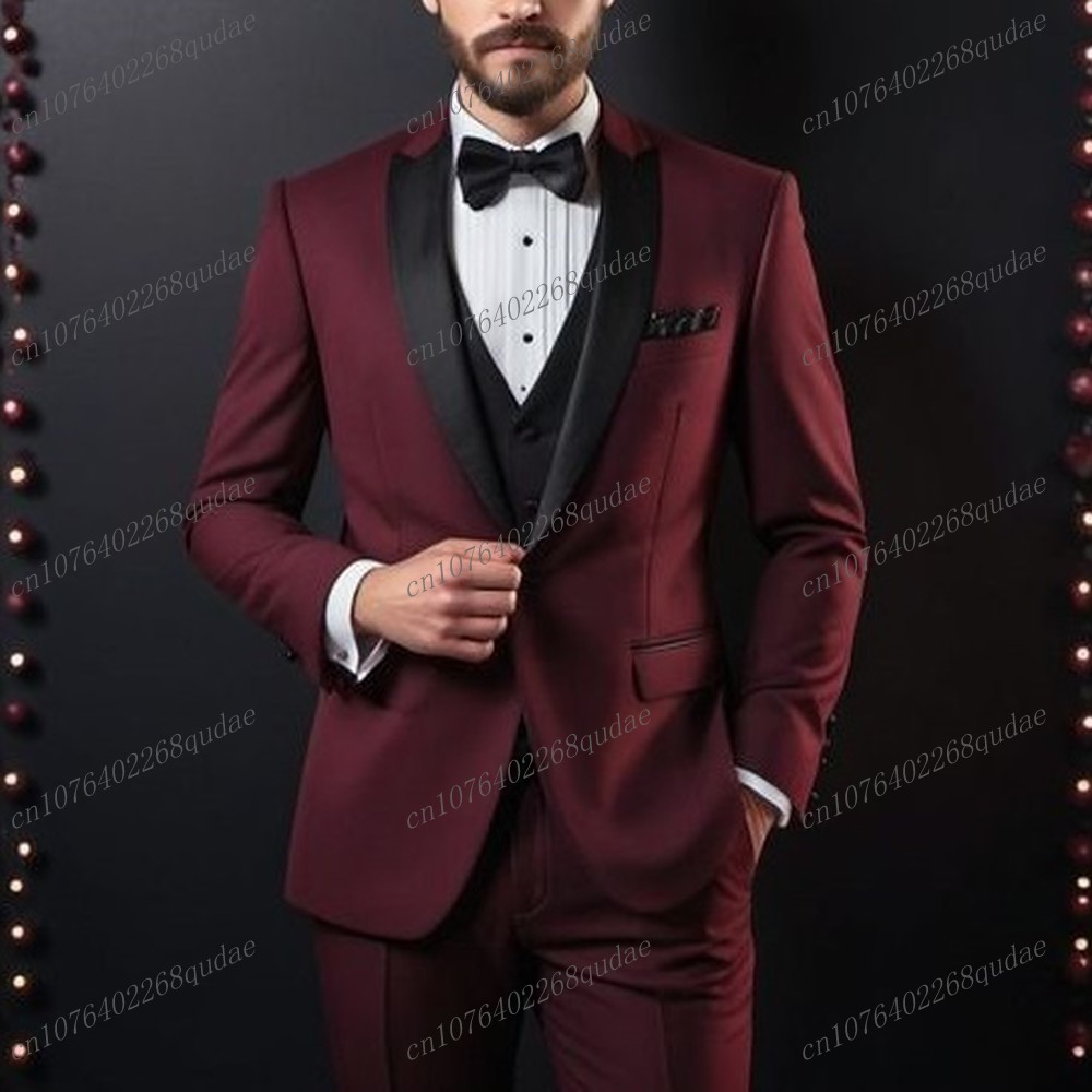 Costume formel violet et noir  - Men Formal Wear Purple avis et prix