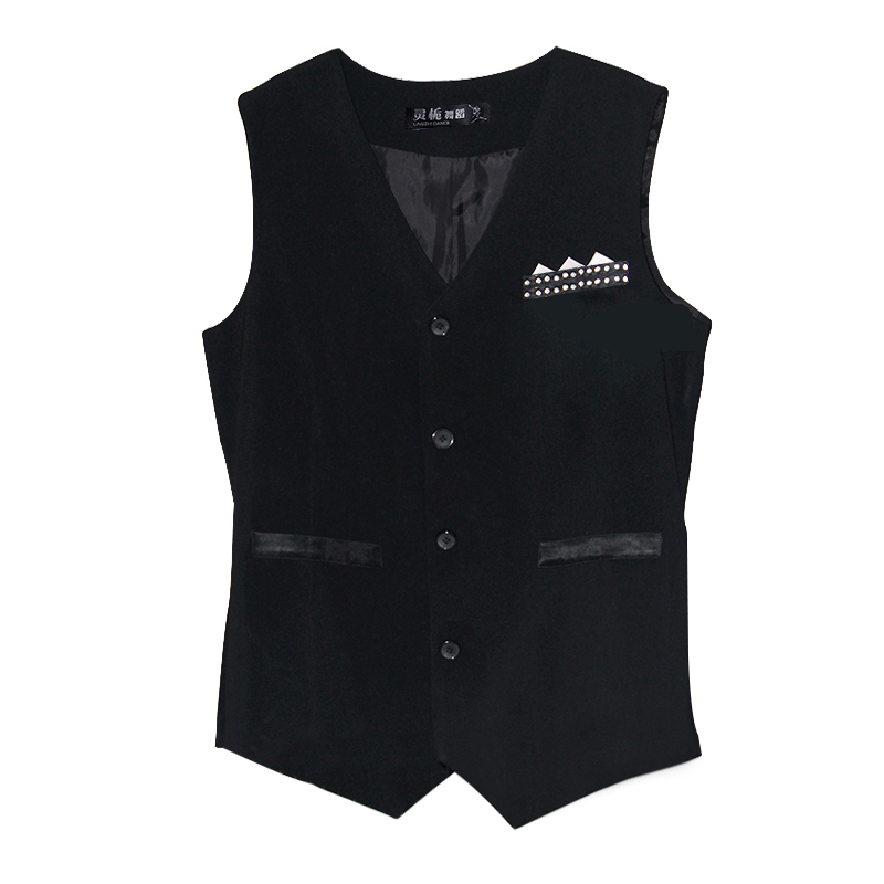Gilet de danse latine noir pou - Men'S Formal Wear Waistcoat avis et prix