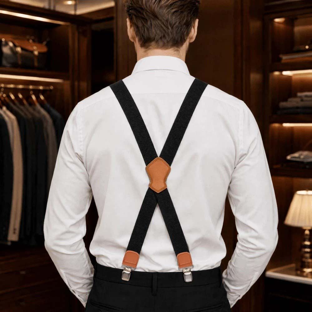 Nouvelles Bretelles Élastiques - Suspender Clip Formal avis et prix