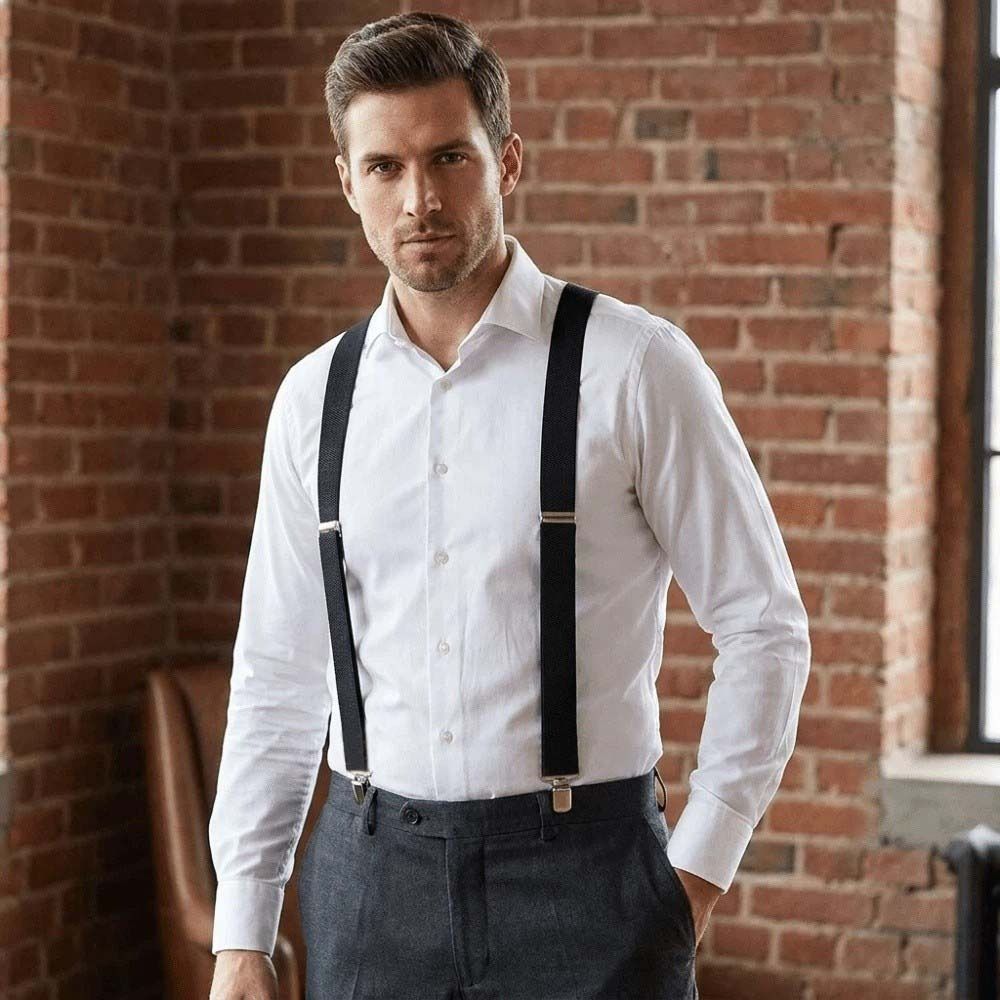 Nouvelles Bretelles Élastiques - Suspender Clip Formal avis et prix