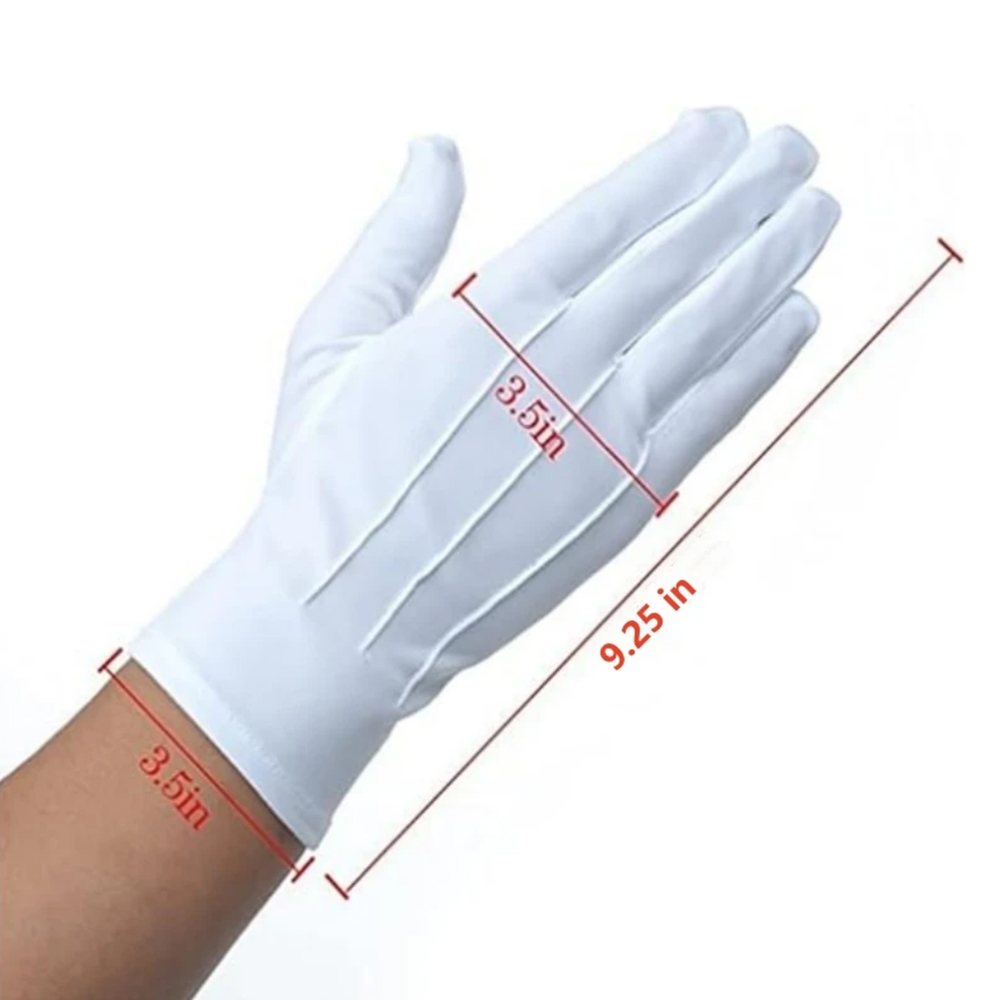 1/2 paires de gants en coton b - Formal Wear Gloves Men avis et prix