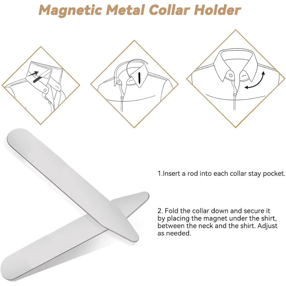 6 pièces de supports de col ma - Collar Stay Metal avis et prix