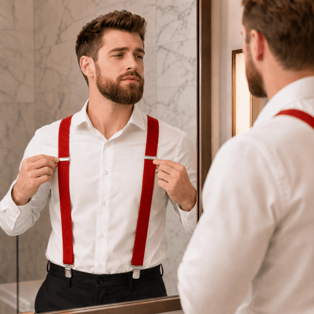 Bretelles de mode élastiques r - Suspender Clip Formal avis et prix