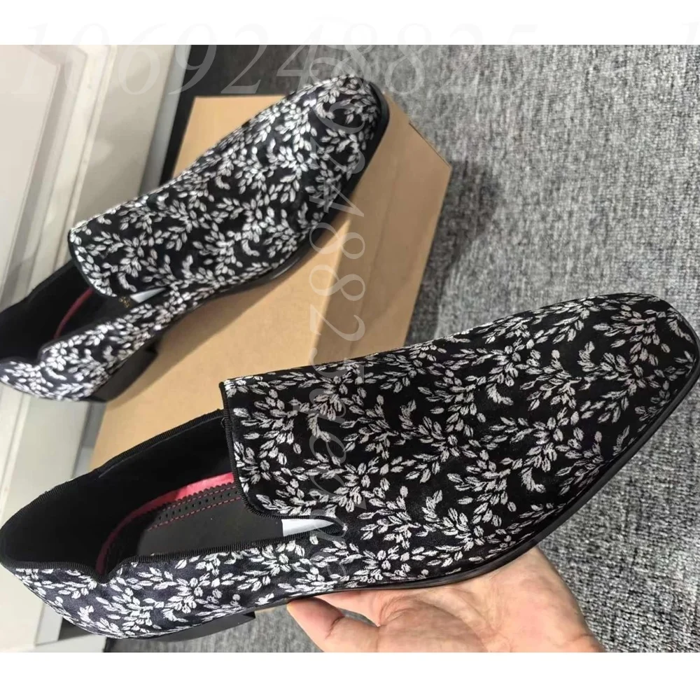 Mocassins noirs à fleurs pour  - Formal Upper Wear Men avis et prix