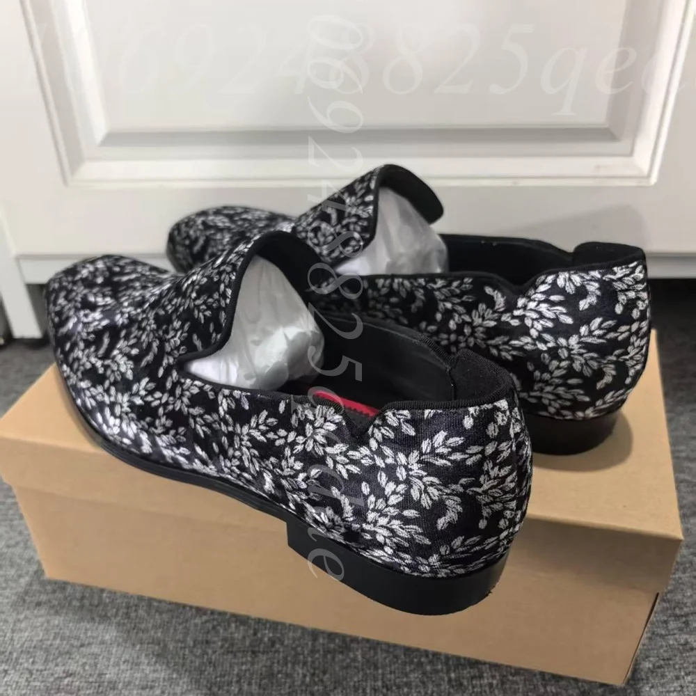 Mocassins noirs à fleurs pour  - Formal Upper Wear Men avis et prix