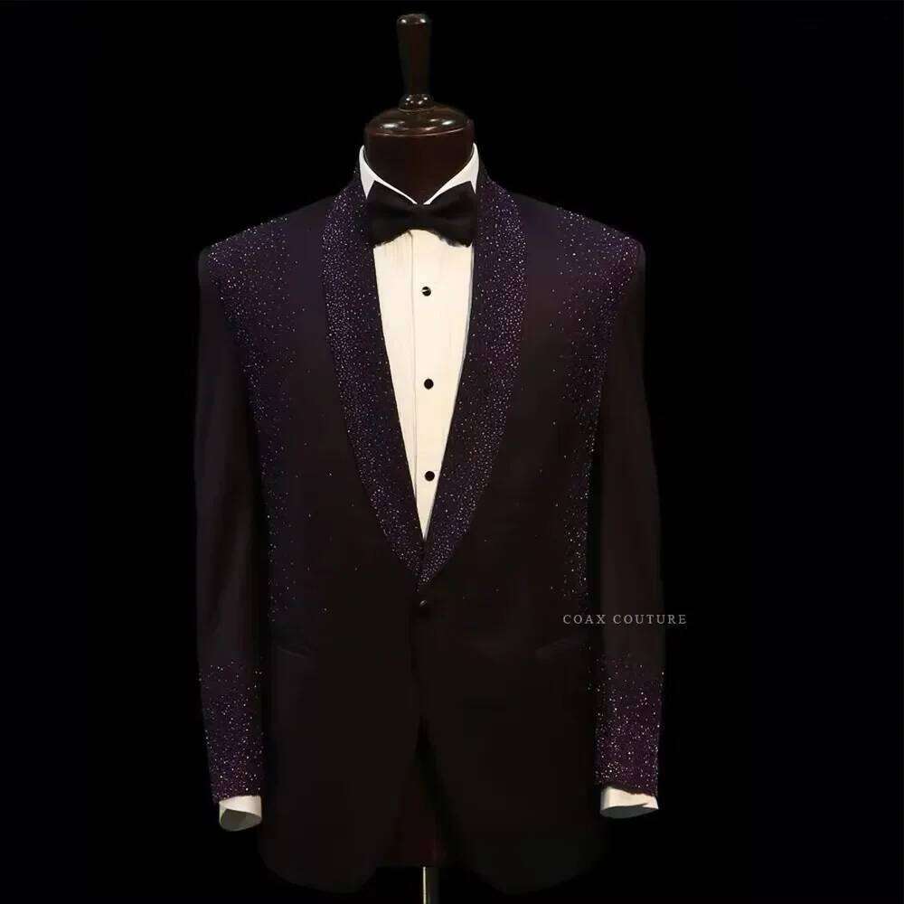Costume formel pour homme en c - Men Formal Wear Purple avis et prix