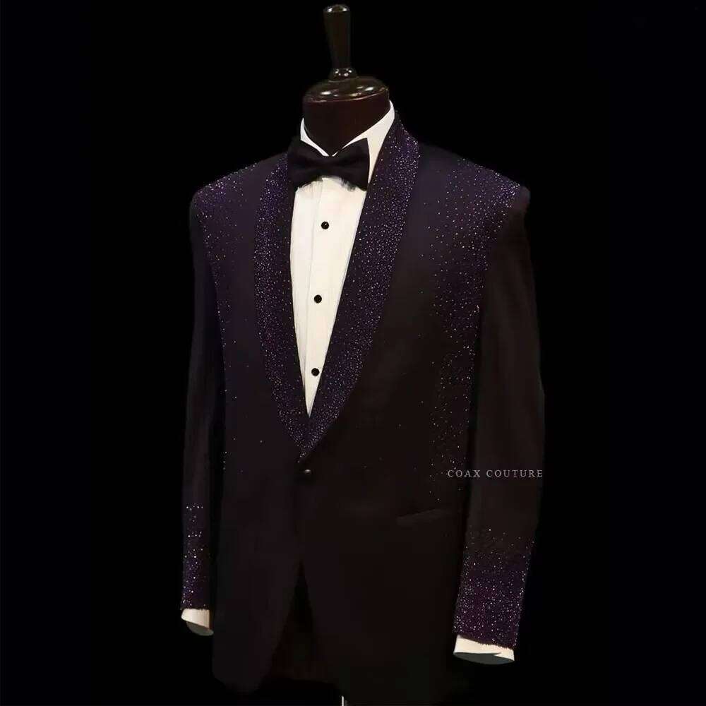 Costume formel pour homme en c - Men Formal Wear Purple avis et prix