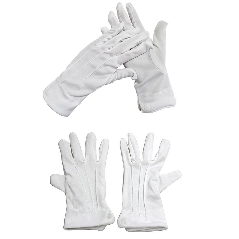 1 paire de gants en coton blan - Formal Wear Gloves Men avis et prix