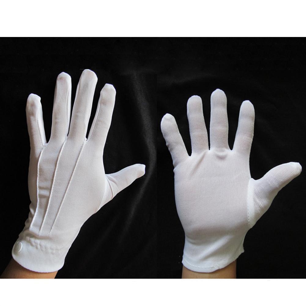 1 paire de gants en coton blan - Formal Wear Gloves Men avis et prix