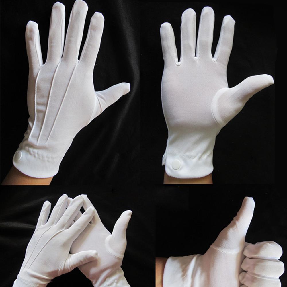1 paire de gants en coton blan - Formal Wear Gloves Men avis et prix