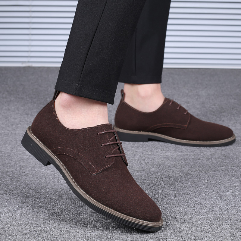 Chaussures Oxford en daim bleu - Formal Men Daily Wear Footwear avis et prix