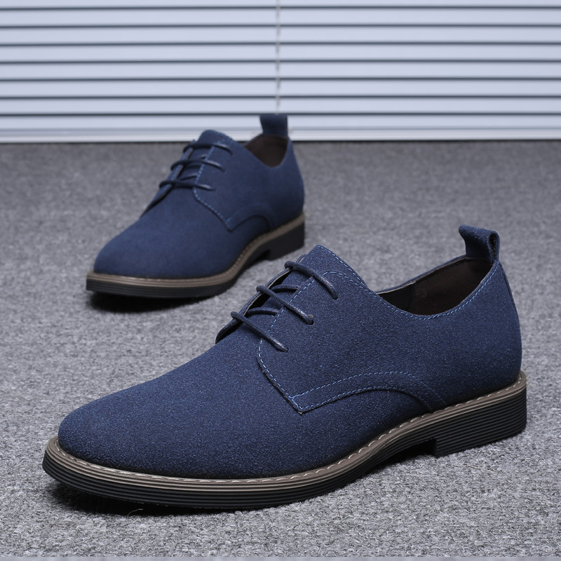 Chaussures Oxford en daim bleu - Formal Men Daily Wear Footwear avis et prix