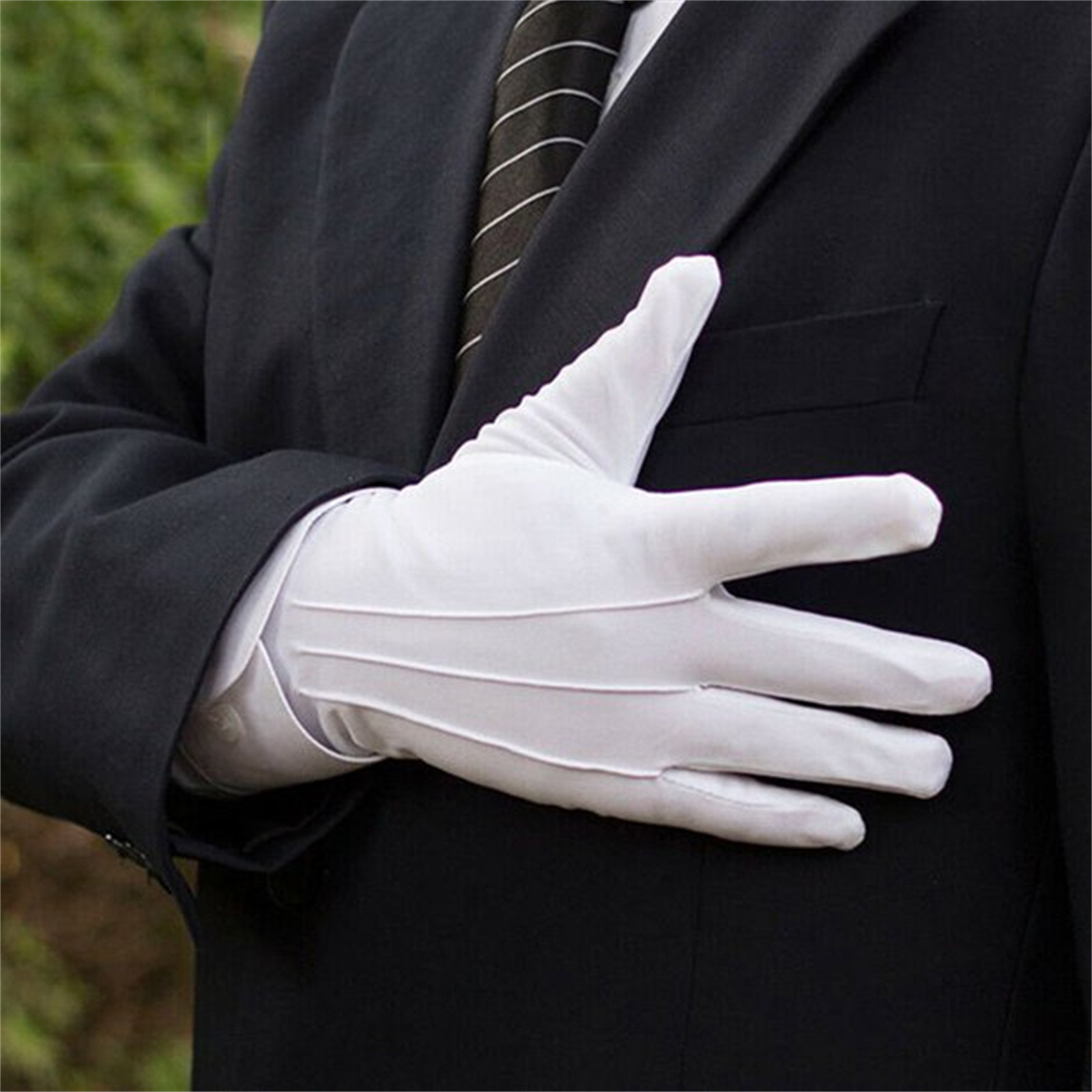 Gants en coton blanc pour homm - Formal Wear Gloves Men avis et prix