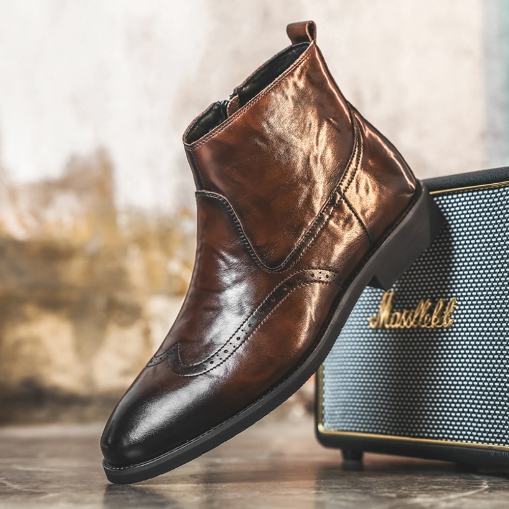 Bottes Chelsea Brogue pour hom - Formal Upper Wear Men avis et prix